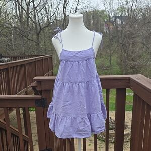 Lavender Tiered Dress/Cover Up